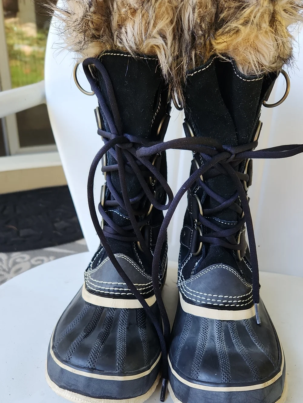 Sorel Black Faux-Fur Lined Women's Boots